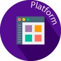 platform globe badge
