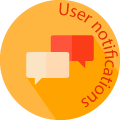 user notifications globe badge